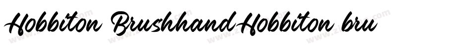 Hobbiton BrushhandHobbiton brush字体转换